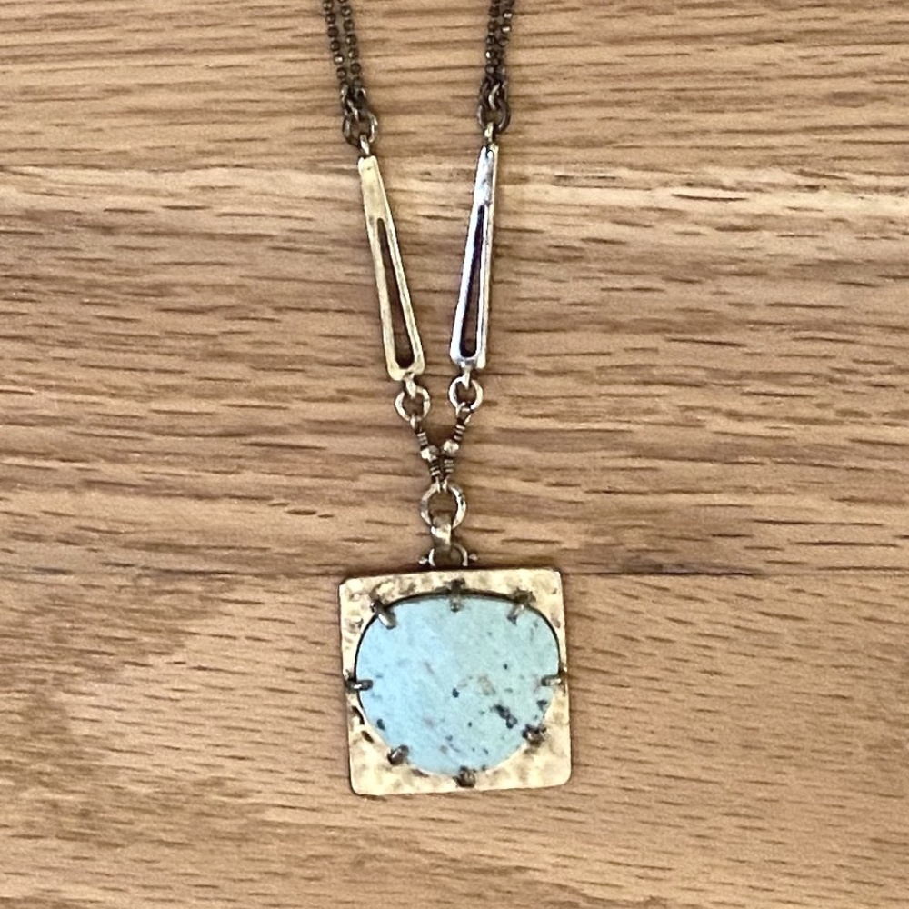 Lucky Brand Turquoise Stone Necklace